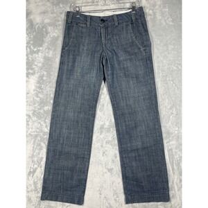 Vintage Levis Premium Claire Trouser Jeans Womens 28M Dark Wash Wide Leg USA